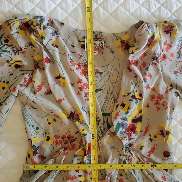 100% Silk Baraschi Floral Dress - Picture 9 of 11